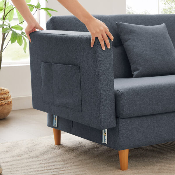 2人掛けコーナーソファベッド