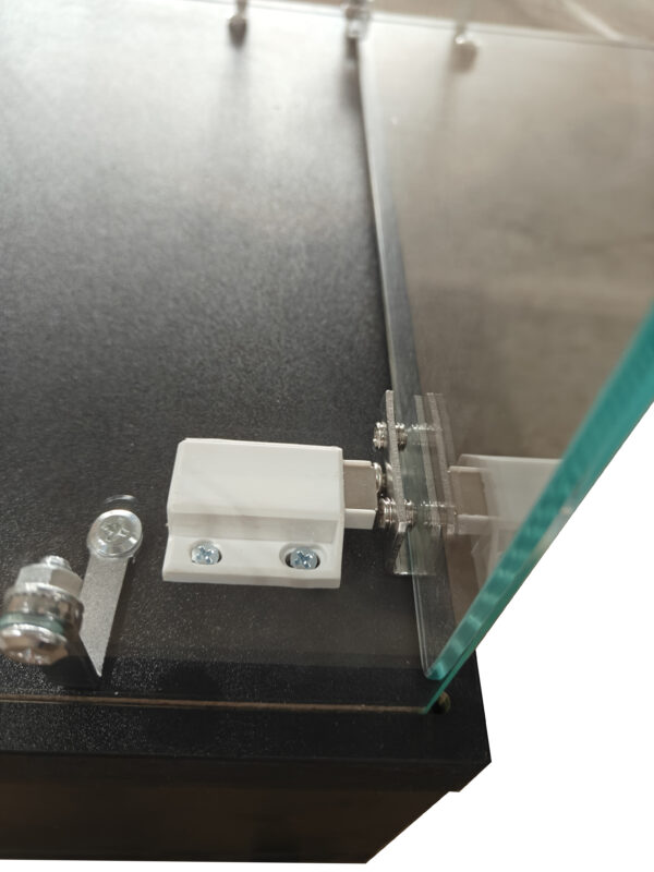 LED照明＆引き出し付き ガラスディスプレイキャビネット