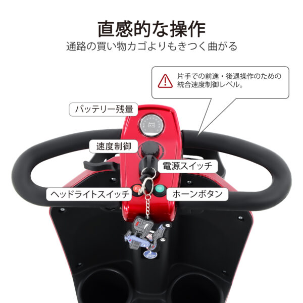 【耐荷重120kg・軽量アルミフレーム】3輪モビリティスクーター 大人シニア向け エアークラシックブルー