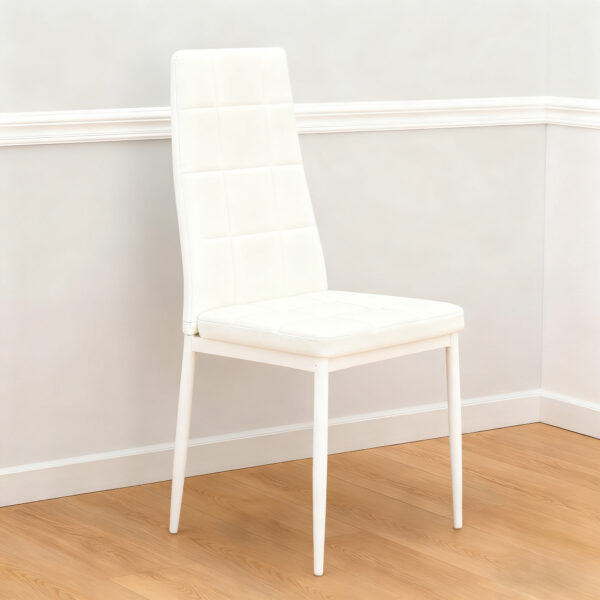 W770P366224 (14) 【2脚セット】会議室チェア PUレザー ハイバック ボックスステッチ デスクチェア 業務用