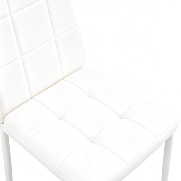 W770P366224 (21) 【2脚セット】会議室チェア PUレザー ハイバック ボックスステッチ デスクチェア 業務用