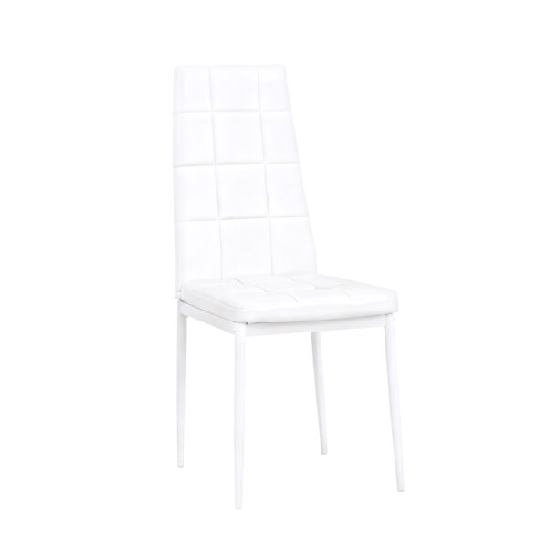 W770P366224 (4) 【2脚セット】会議室チェア PUレザー ハイバック ボックスステッチ デスクチェア 業務用