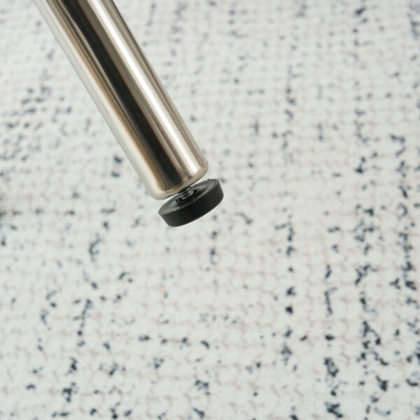 W770P366226 (4) 2段オーバルコーヒーテーブル 強化ガラス天板&収納棚 ミニマリストデザイン クリア