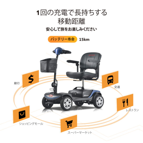 a0e21ff3ebcf78e56126c09bf63a85a4 4輪モビリティスクーター 耐荷重136kg 大人・シニア向け S1
