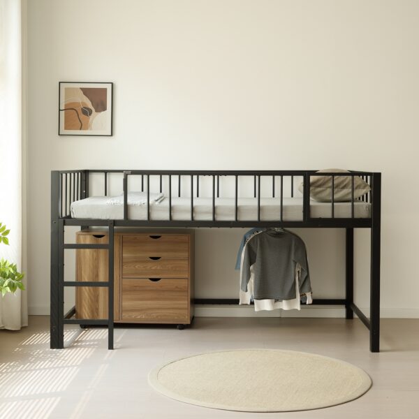 省スペース ロータイプ ロフトベッド シングル 110cm