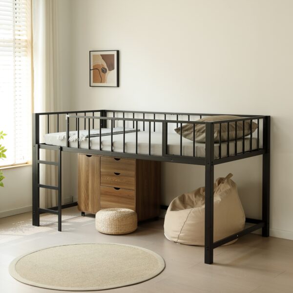 省スペース ロータイプ ロフトベッド シングル 110cm