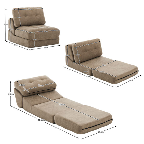 折りたたみ ソファベッド 1人掛け