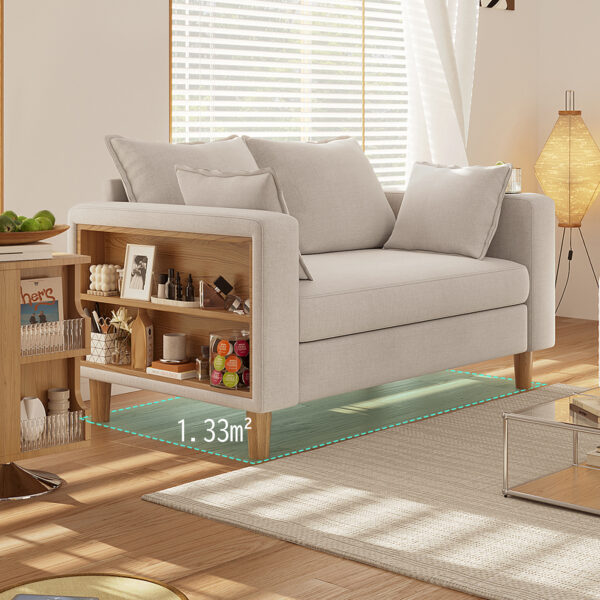 组 11 二人掛け 収納ソファー 多機能アームレスト